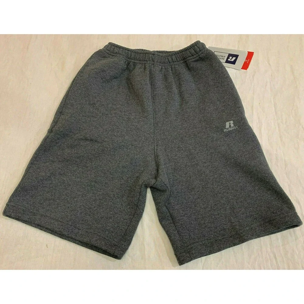 NWT RUSSELL MENS ATHLETIC SWEAT SHORTS SIZE S